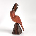 Carved Wood Toucan Bird Vintage Safari Jungle Wild Animal Rain Forest 8   