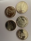 5  1oz Copper Rounds Assorted Lot 999 Fine Copper Rounds