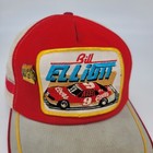 Vintage Bill Elliott Three Stripe Snapback Patch Trucker Hat Coors Racing Usa
