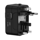 Universal Travel Adapter With Dual Usb Port Uk To Eu Plug Adaptor Wall Charger
