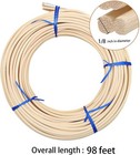 98 Feet  4 Reed Spline 1 8 Inch Cane Webbing For Weaving Chair Repair