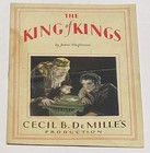 The King Of Kings - Vintage 1927 Cecil B  Demille Silent Film Mini Movie Program