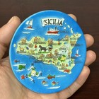 Italy Sicily Sicilia Island Tourism Travel Souvenir 3d Resin Wall Hanger Plate