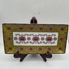 3 World Market Ceramic Rectangular Ornamental Jewelry  Serving Tray 11    X 5 5   