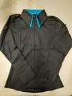 Royal Highness Equestrian Womens Cotton Zip Front Double Collar Show Shirts