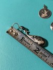 Vintage Sterling Silver Siam Dancer Cuff Bracelet Earring Pendant Set 53g 6 5 