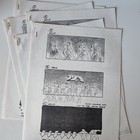 Grease 2 Storyboard Movie Production Stat Art 2pgs Carl Aldana Michelle Pfeiffer
