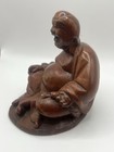 Vintage Buddha Hand-carved Sculpture Solid Wood Hand Crafted 3 75   
