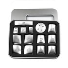 14pcs Door Power Window Switch Button Trim Cover For Mercedes-benz   For Silver