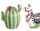 Llama   Cactus Ceramic Creamer   Sugar Set By Blue Sky Clayworks Stoneware