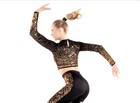 Tenth House Black Sequin Long Sleeve Crop Dance Top Style Th23118 Size Mc