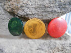 Vintage Bakelite Catalin Poker Chips Lot Of 136 Total Butterscotch Red And Green