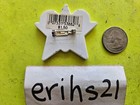 Walt Disney Mickey Mouse Star Gold Glitter Plastic Brooch Pin Vintage