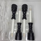 Bethlehem Lights Set Of 4 Premium Cordless Window Candles-matte Black - Nwob