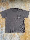 Harley Davidson Pin-up Pocket T-shirt Grey Large Front back Print