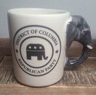 Republican Gop District Of Columbia 3d Elephant Handle Ceramic Coffee Mug  1