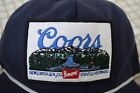 Coors Beer Navy Blue Trucker Baseball Cap Hat Snapback Adjustable Braided Rope