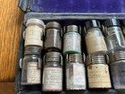 Antique Medical Pharmaceutical Kit Black Leather Original Case Museum Piece