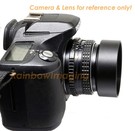 55mm Metal Screw In Lens Hood Shade For Standard Lense With Front Cap