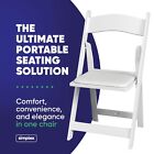 Folding Chairs Indoor outdoor Folding White Chairs For Events  4-pack 