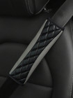 3d Embroidered Faux Sheepskin Car Seat Belt Shoulder Pad - Pressure Reducing