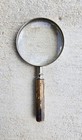 Vintage  Bausch   Lomb B   Lo Co  7 5 x3 5  Wooden Handle Magnifying Glass