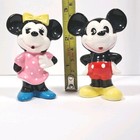 Vintage Walt Disney Mickey Mouse Minnie Mouse Ceramic Japan Figurine Set
