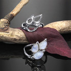 925 Silver Ring Blank     Multi-stone Setting   Teardrop   Diy Gemstone Ring Base