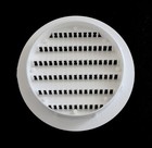 10 - 3  White Round Plastic Louver Soffit Air Vent Reptile Screen Grille Cover