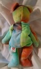 Beanie Baby Peace The Ty Dyed Bear Retired 8 5  Plush Stuffed Animal Toy 1996