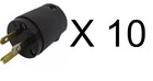 Hubbell Hbl5269cm2   Hbl5266cm2  oem  Female   Male All Black  10 Pairs 