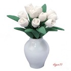 1 12 Scale Dollhouse Miniature Accessories Tulips Potted Plants Vase Furniture