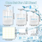 15 Pcs Travel Pouches For Toiletries  3 4oz 100ml Leak Proof Squeeze Pouches    