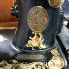 Vintage Antique Singer Sewing Machine 8251 In Bent Wood Case Retro Model