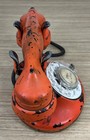 Antique Western Electric 202 Rotary Telephone Black Painted Orange Parts Repair