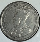 1919-c Newfoundland 50 Cents  925 Silver George V Half Dollar Canada Coin