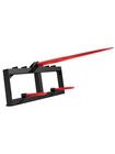 49  Hay Spear Attach Skid Steer Loader Tractor 2pcs 17  Stabilizer Spears Forks