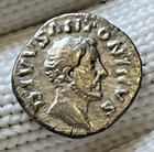 Ancient Silver Coin Roman Divo Antoninus Pius Died 161 Ad  Ar Funeral Pyre