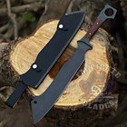 Machete Knife Fixed Blade Kukri Knife  Camping Survival Hunting Viking Knife