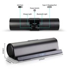 Wireless Bluetooth Speakers Portable Phone Tablet Stand Holder Speaker Dual Driv
