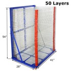 41  X 28  Screen Printing Drying Rack Movable Airing Shelf For Shirt 50 Layers