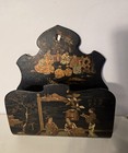 Antique Chinese Lacquer Ware Oriental Letter Rack Desk Late 19th Century