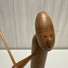 Vintage Mid Century Danish Modern Soldier Warrior Wood Figurine 10    read  