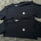 Carhartt Black Relaxed Fit Pocket T-shirt Size Large  lot Of 2 