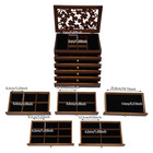 Jewelry Cabinet Storage Box Gift Chest Armoire Organizer W  6 Layers Drawer