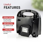 Compact Double Black Waffle Maker Non Stick Appliance For Sweet And Savory Wa   