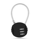 Luggage Lock Black Travel Suitcase Bag Lock 3 Digit Combination Padlock Reset