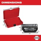 Milwaukee Tool 48-22-9504 1 4 In Drive Socket Wrench Set Metric 28 Pieces 5 Mm