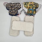 Alva Baby Reusable Pocket Covers Lot Of 10 W  14 Inserts     Adjustable One Size