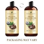 Premium Organic Castor Oil 100  Pure And Hexane-free Cold-pressed Beauty 16 Fl 